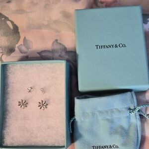 Tiffany & Co. Silver Flower Earrings
